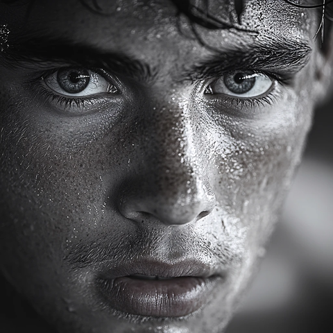 面部人脸部特写