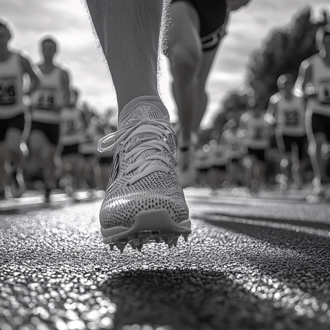 体育奔跑赛跑运动会