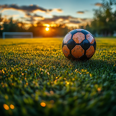 阳光下的足球
