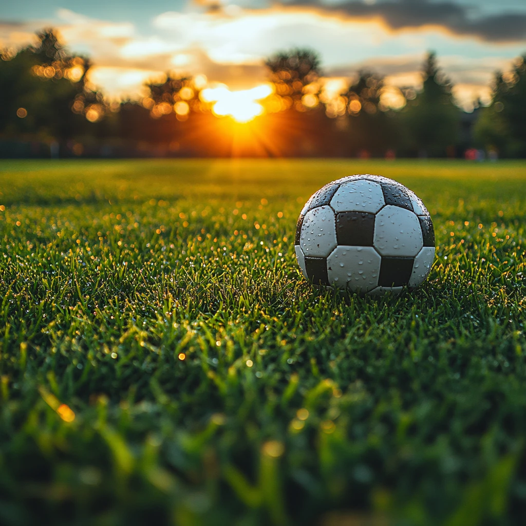阳光下的足球