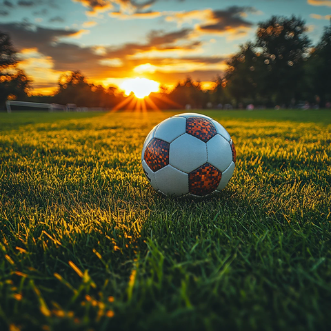 阳光下的足球