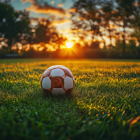 阳光下的足球