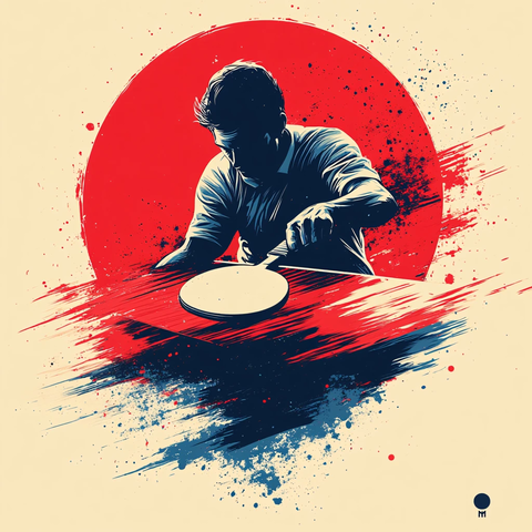 日本拉面插画复古海报