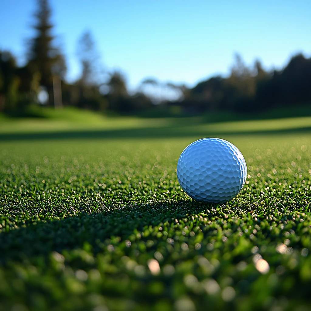 前景聚焦高尔夫球