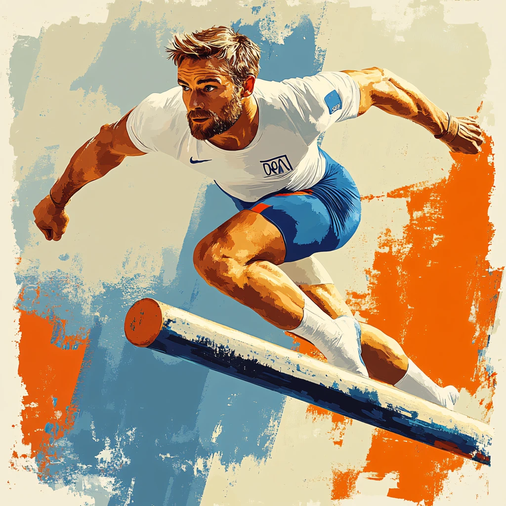 个人原创插画运动员