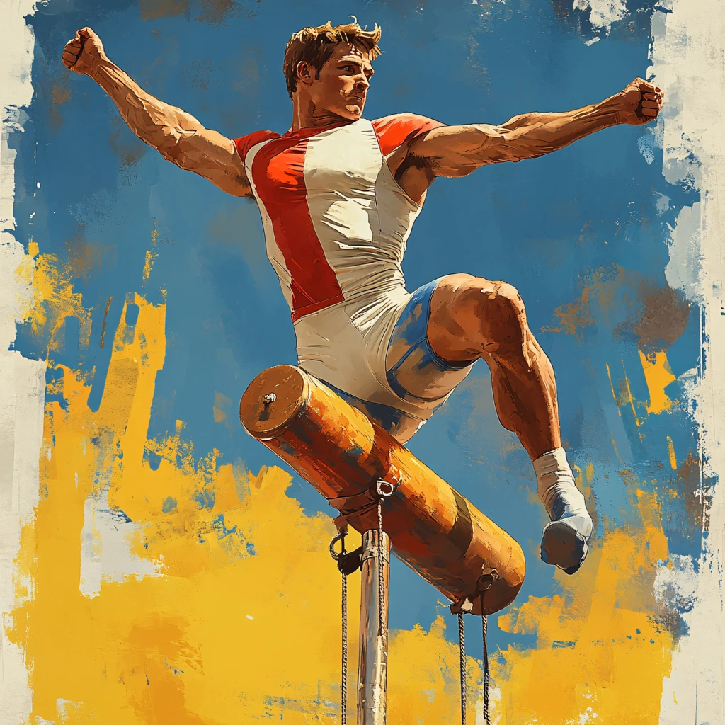 个人原创插画运动员