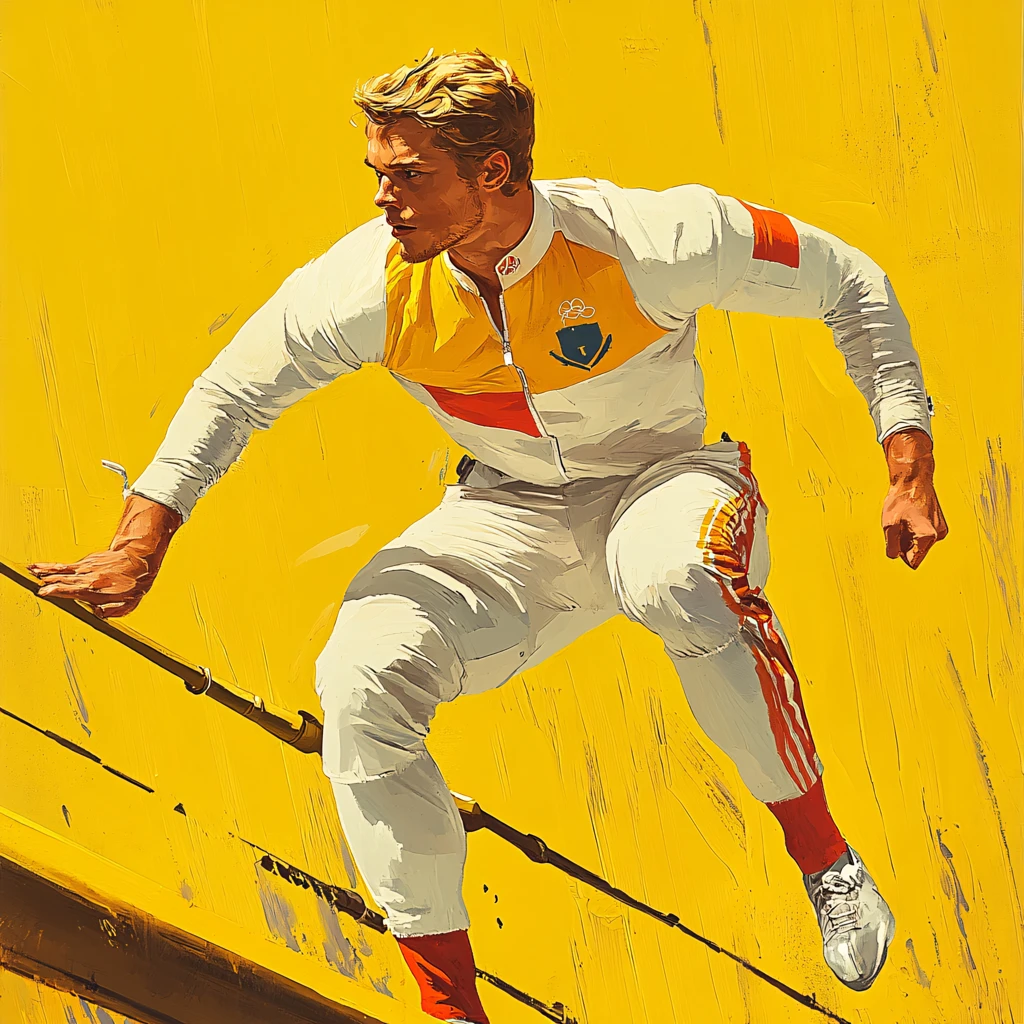 个人原创插画运动员