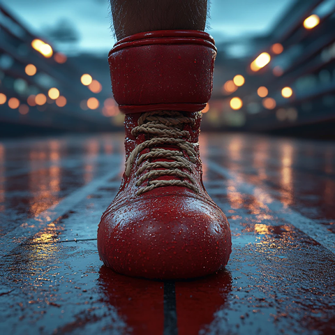 拳击比赛训练场景