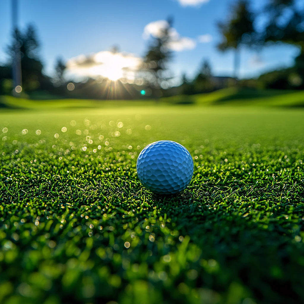 前景聚焦高尔夫球