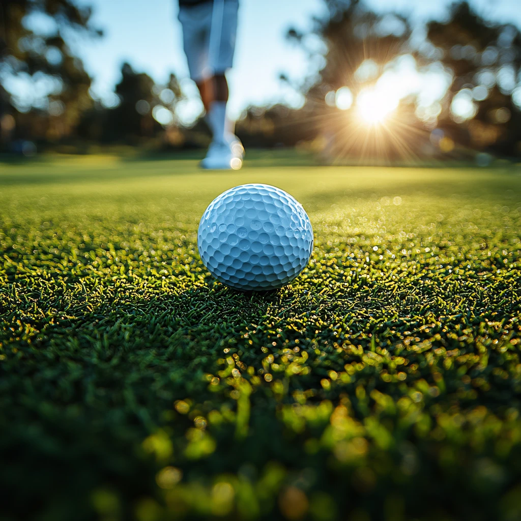前景聚焦高尔夫球