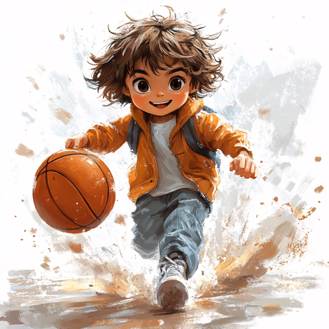 版篮球男孩