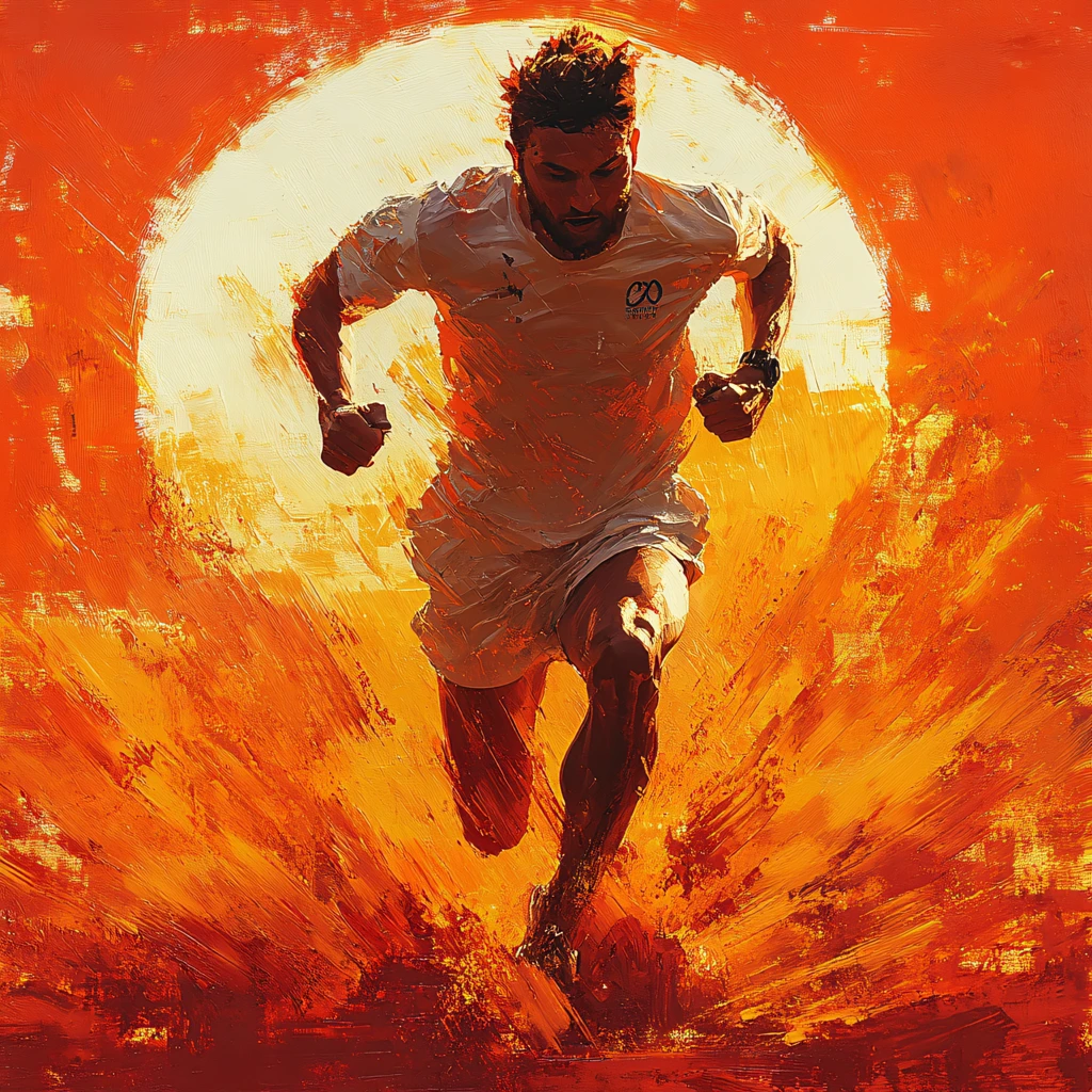 个人原创插画运动员