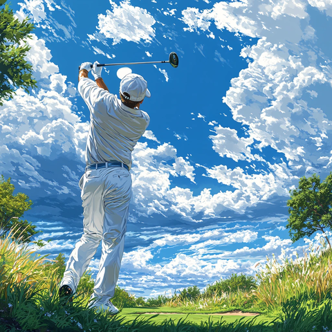 高尔夫插画
