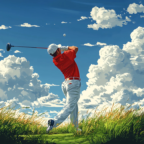 高尔夫插画