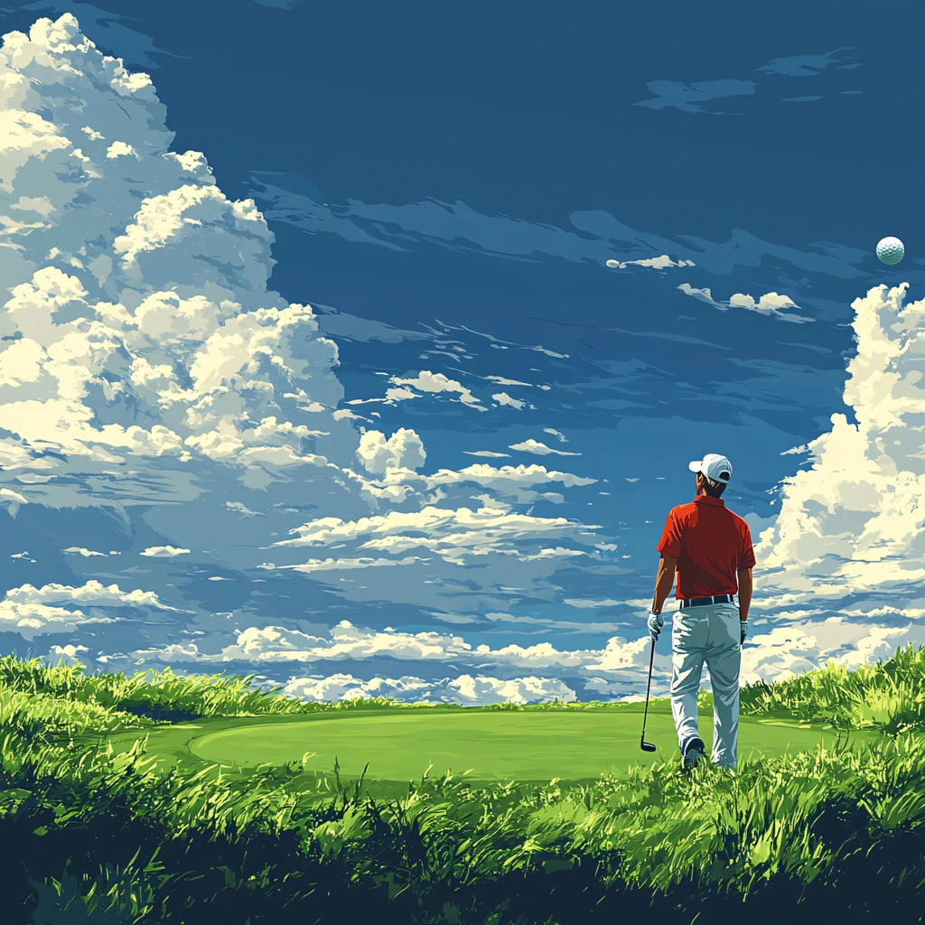 云的高尔夫球手