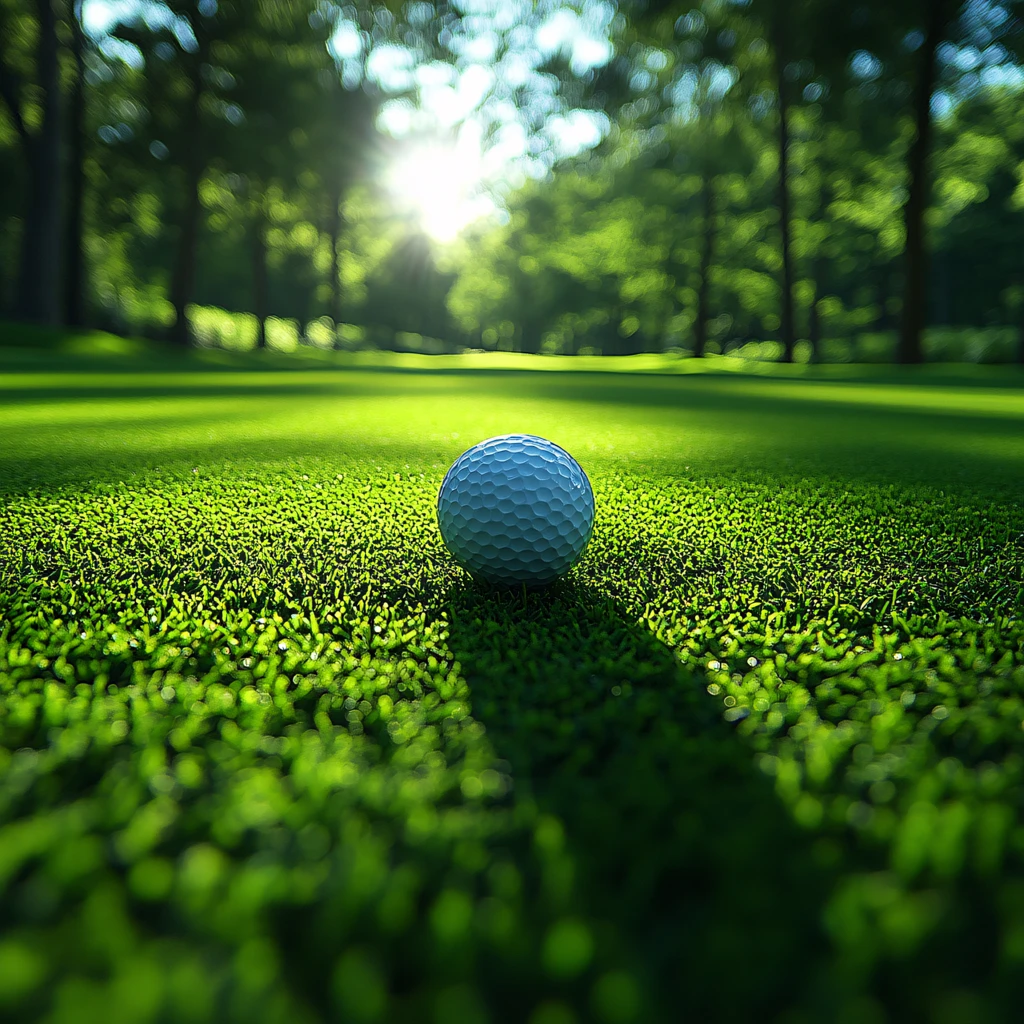 前景聚焦高尔夫球