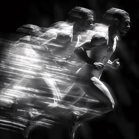 体育奔跑赛跑运动会