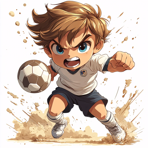 版足球男孩