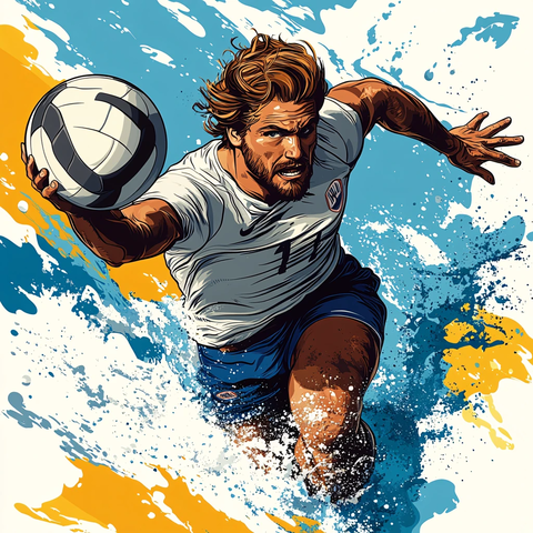 排球插画