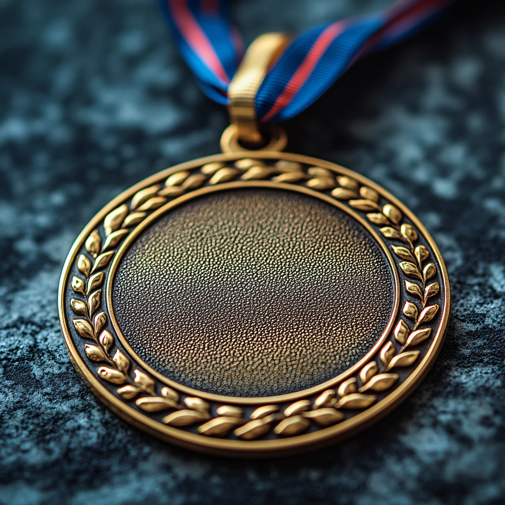 金属奖牌效果