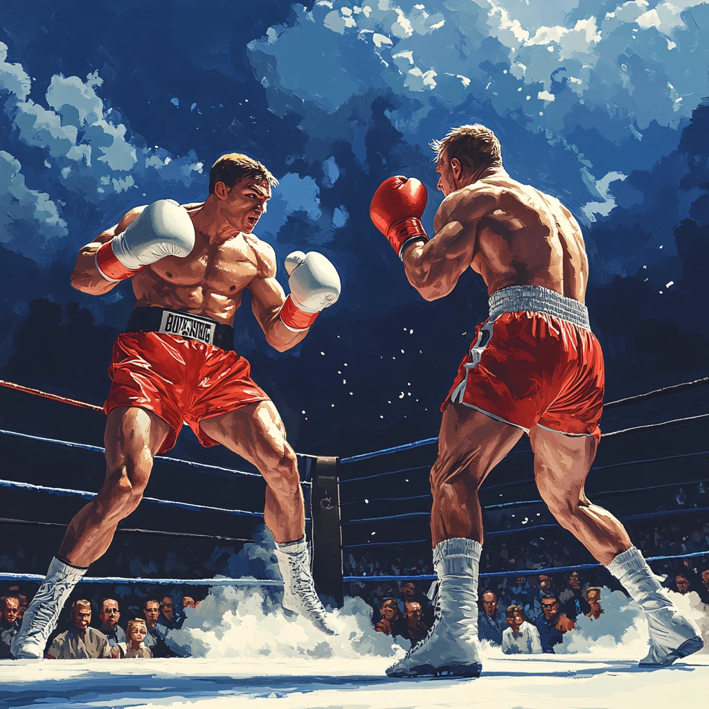 拳击运动插画