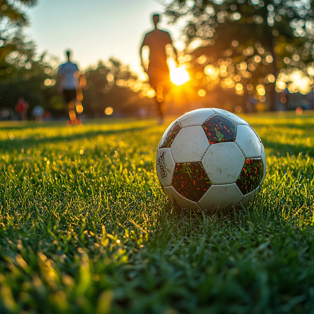 阳光下的足球