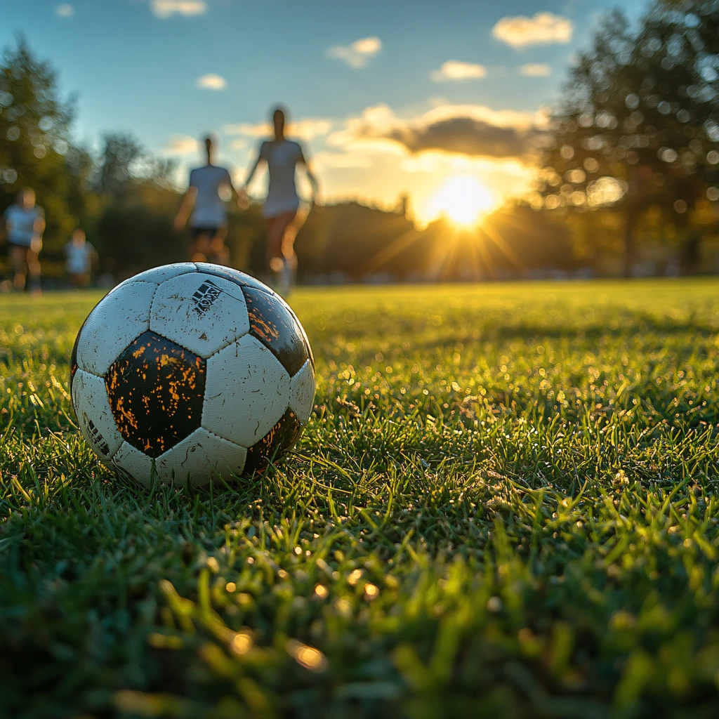 阳光下的足球