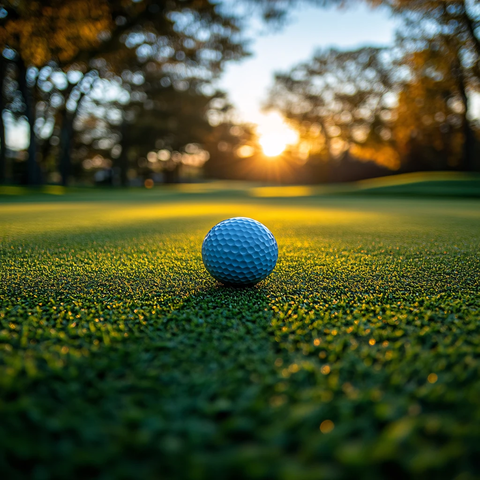 前景聚焦高尔夫球