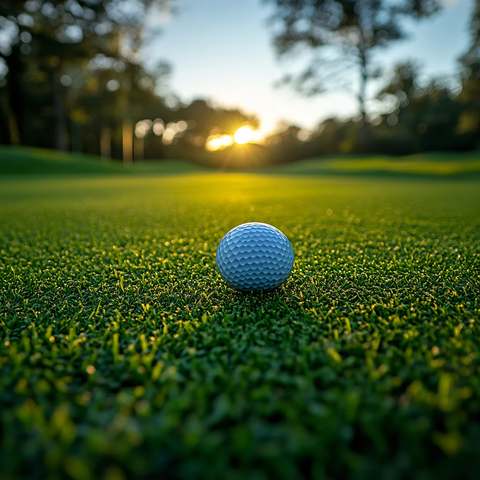 前景聚焦高尔夫球