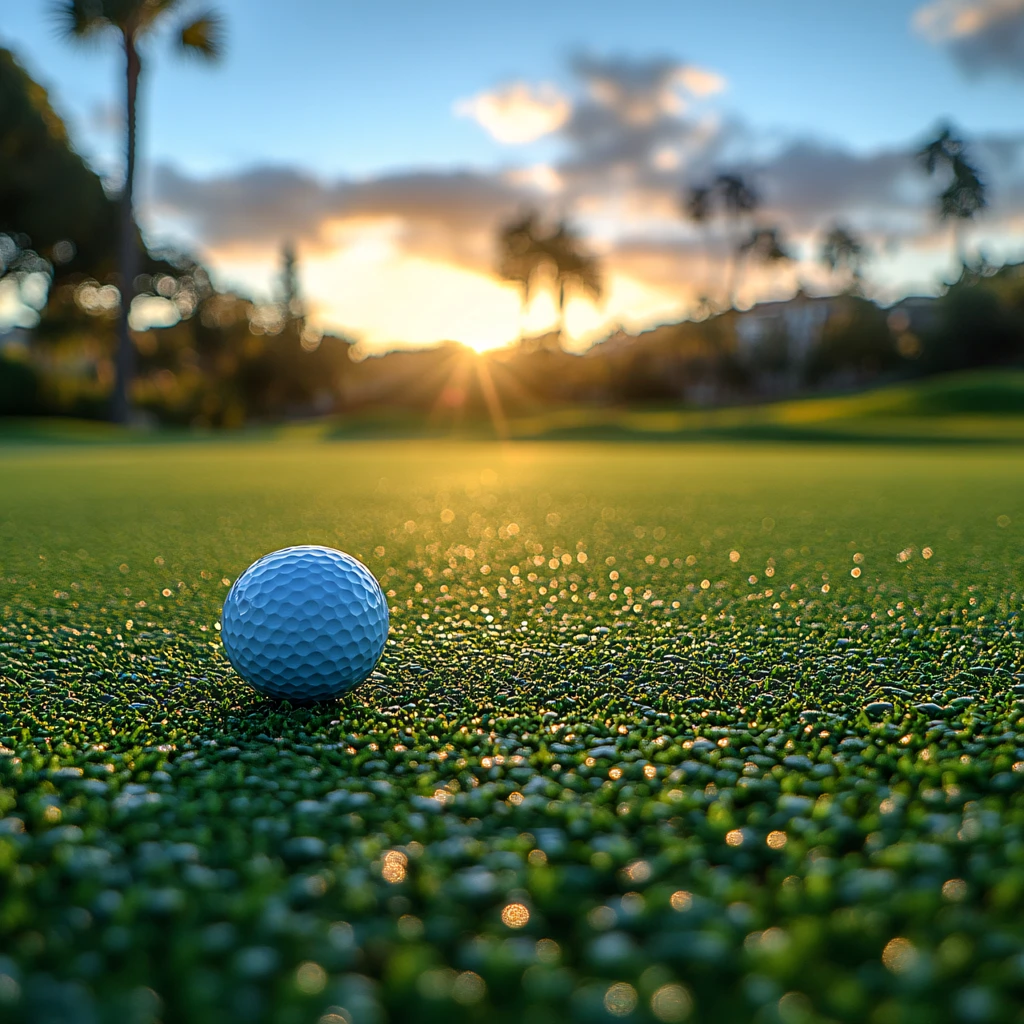 前景聚焦高尔夫球