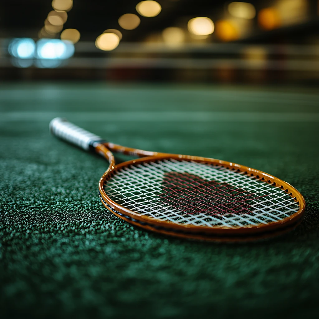 球拍特写