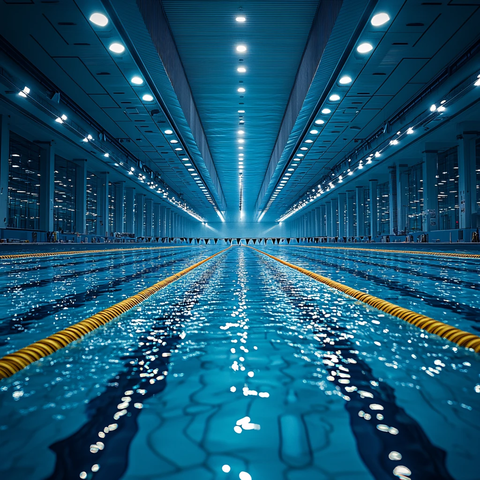 游泳馆游泳池健身房