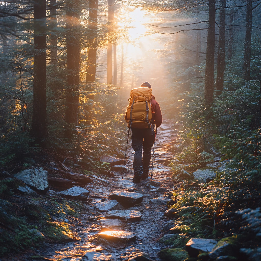 走入山林图片素材下载