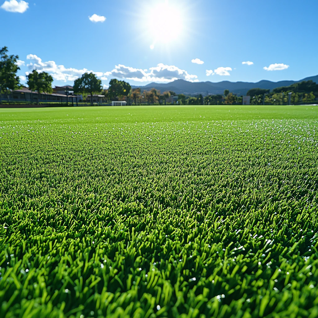 阳光下的绿茵场
