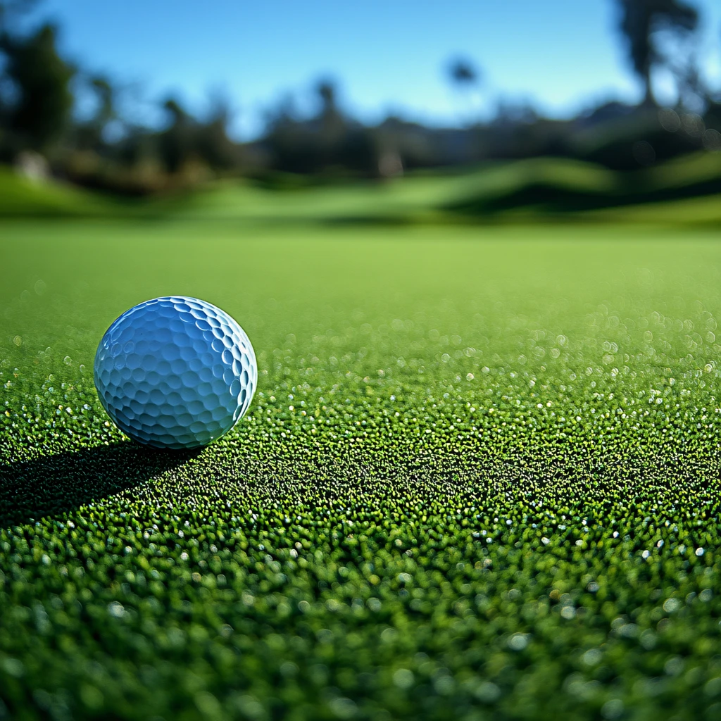 前景聚焦高尔夫球