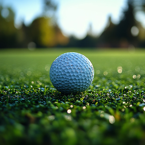 前景聚焦高尔夫球