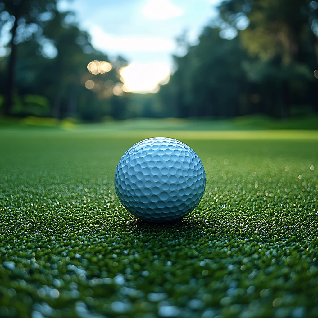 前景聚焦高尔夫球