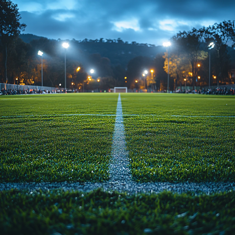 青春足球场夜景