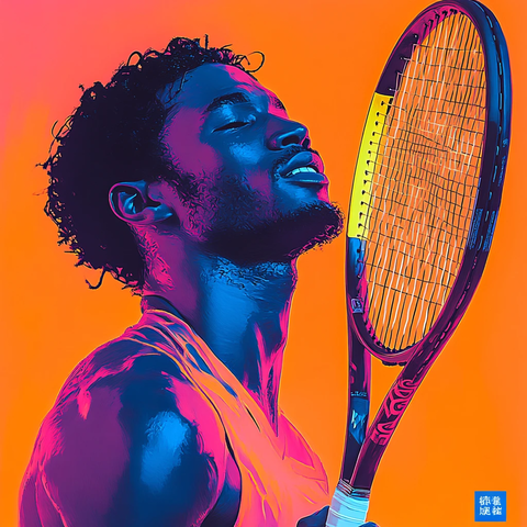 网球运动插画