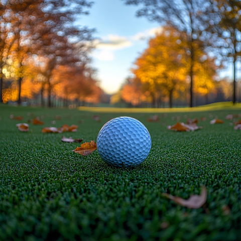 前景聚焦高尔夫球