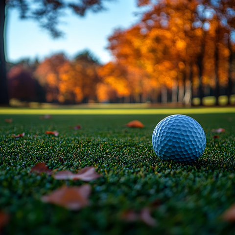 前景聚焦高尔夫球