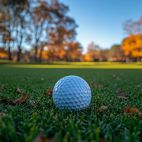前景聚焦高尔夫球