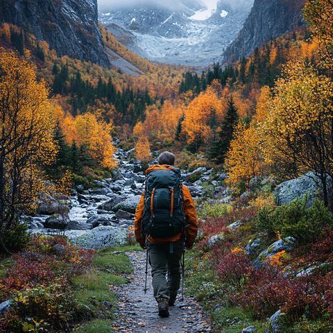 走入山林图片素材下载