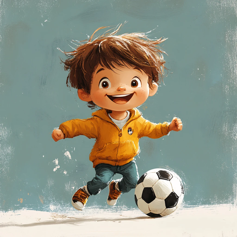 版足球男孩