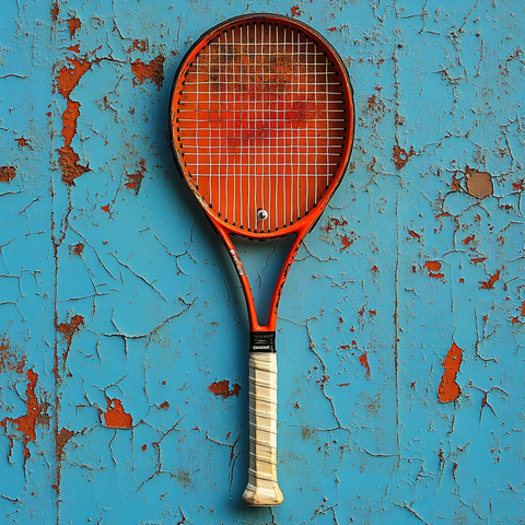 红色球拍
