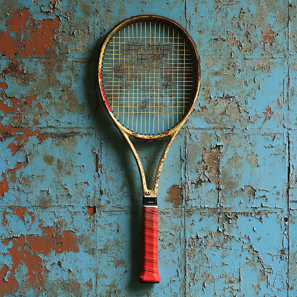 红色球拍