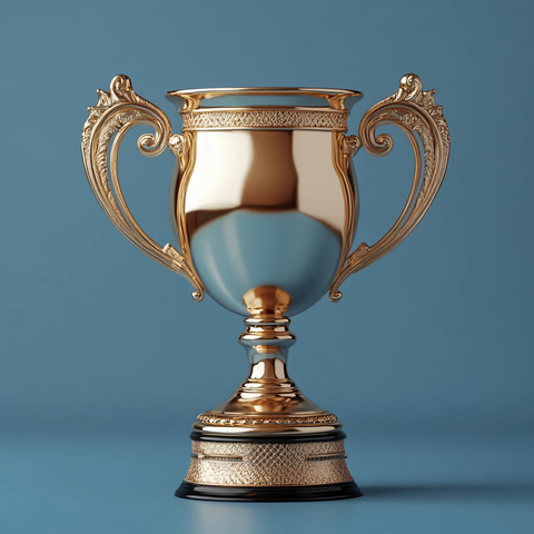 金属质感奖杯