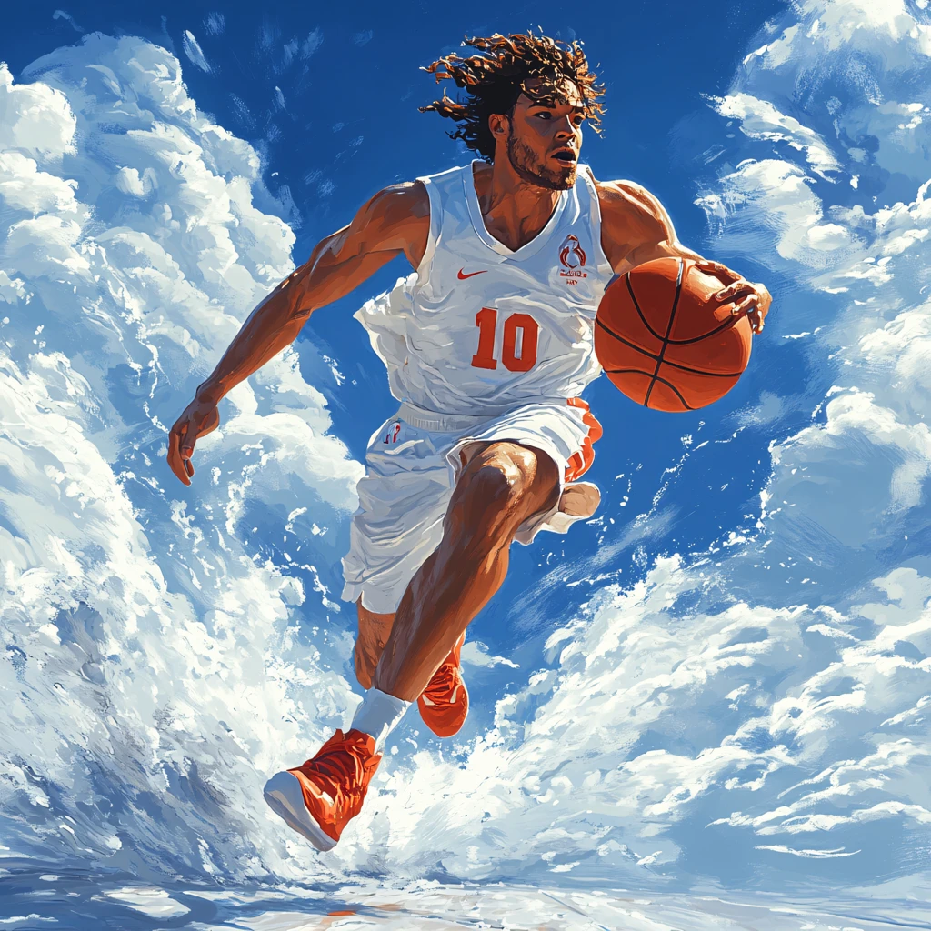 篮球运动员插画