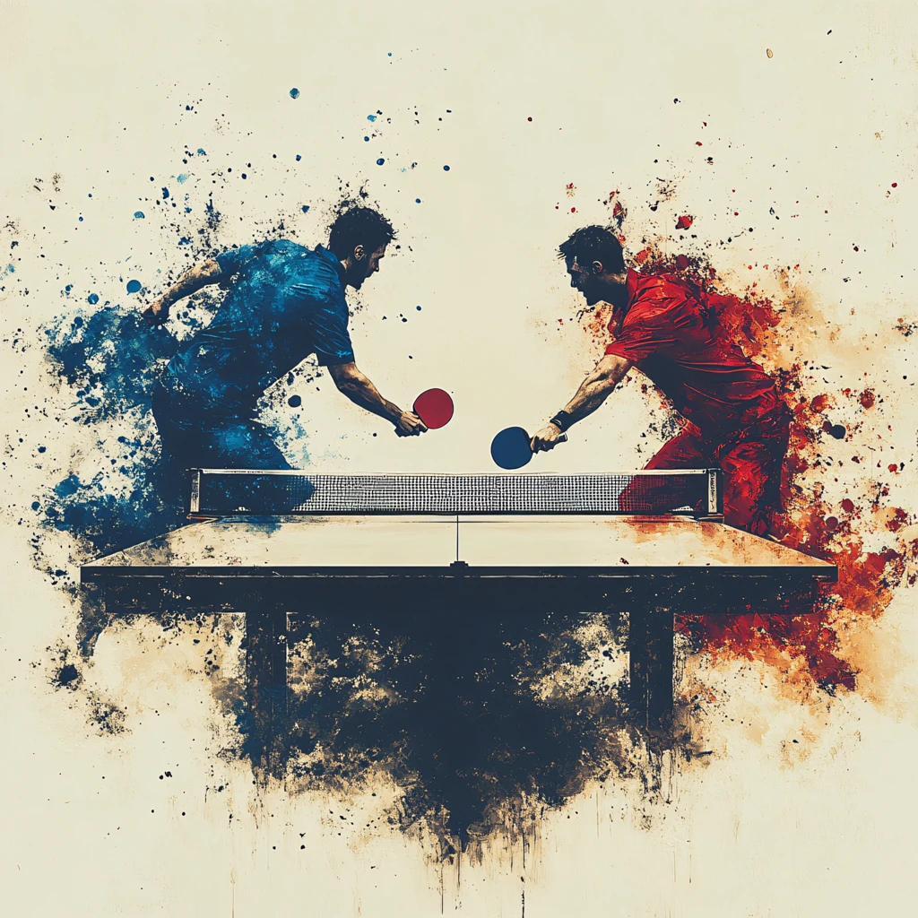 乒乓球比赛乒乓球创意