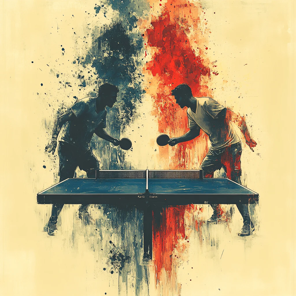 乒乓球海报背景